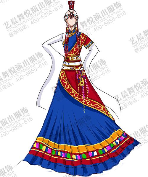 藏族舞蹈演出服装定制,藏族表演服装厂家,藏族舞台服装设计【知要